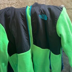 The North Face Green and Black Puffer Jacket